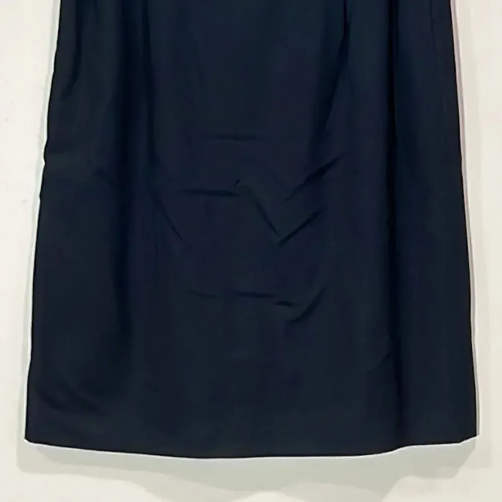 Vintage Luxury Gianni Black Wool Skirt. Size 14.